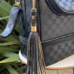 Chaveiro Tassel - Preto LV com inicial