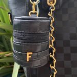 Porta Chupetas - Preto LV com inicial