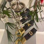 Chaveiro de couro legítimo com iniciais