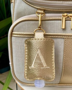 Porta Álcool em Gel – Dourado 60ml