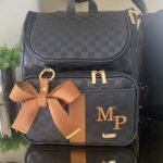 Mochila 2 em 1 - Preto LV + Caramelo