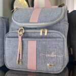 Mochila 2 em 1 - Linho Cinza com Rosê