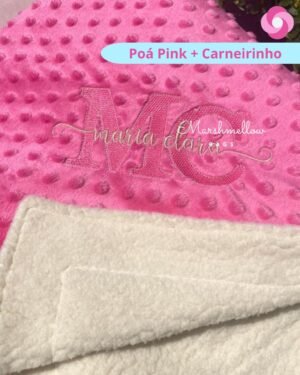 Manta Baby Dupla Poá + Carneirinho – Grande 1.50 x 1.00