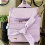 Mochila 2 em 1 - Coleção Laço de Fita - Linho lilás