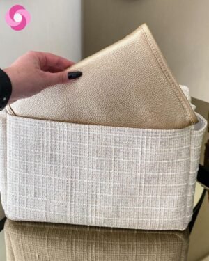 Bolsa Vegas – Tweed com Bege