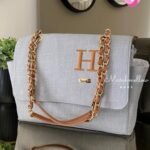 Bolsa Vegas - Linho Cinza