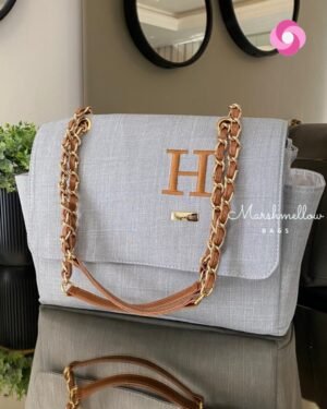 Bolsa Vegas – Linho Cinza