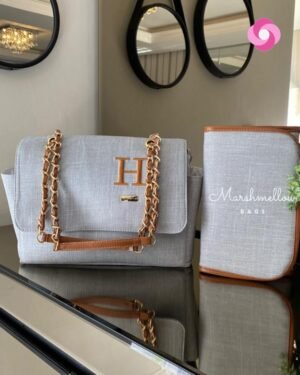 Bolsa Vegas – Linho Cinza