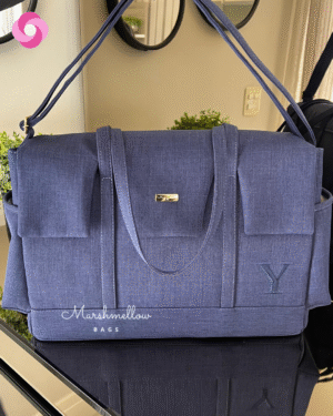 Bolsa Milano – Linho Azul Marinho