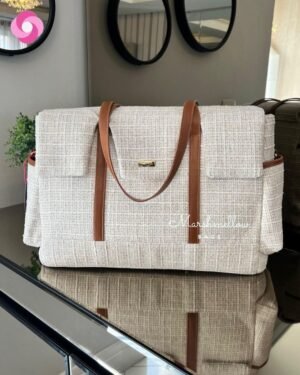 Bolsa Milano – Tweed com Caramelo