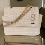 Bolsa Vegas - Tweed com Bege