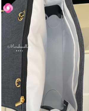 Bolsa Vegas –Cinza com Rosê