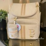 Mochila 2 em 1 - Bege Cru com fita bege