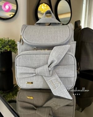 Mochila 2 em 1 – Linho Cinza