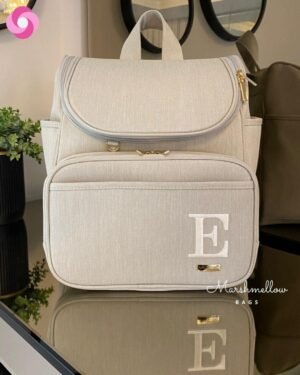 Mochila 2 em 1 – Linho Bege Cru