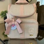 Mochila 2 em 1 - Bege Cru com Rosê